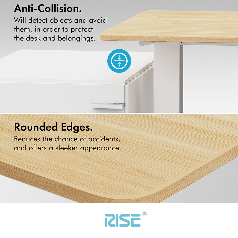 Height Adjustable Single Motor Standing Desk- RISE Edition