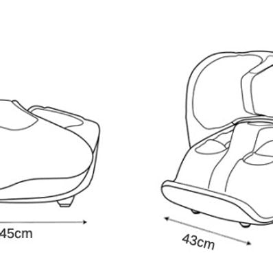 V-Comfort Foot, Calf & Leg Deep Shiatsu Massager Accessory V-comfort