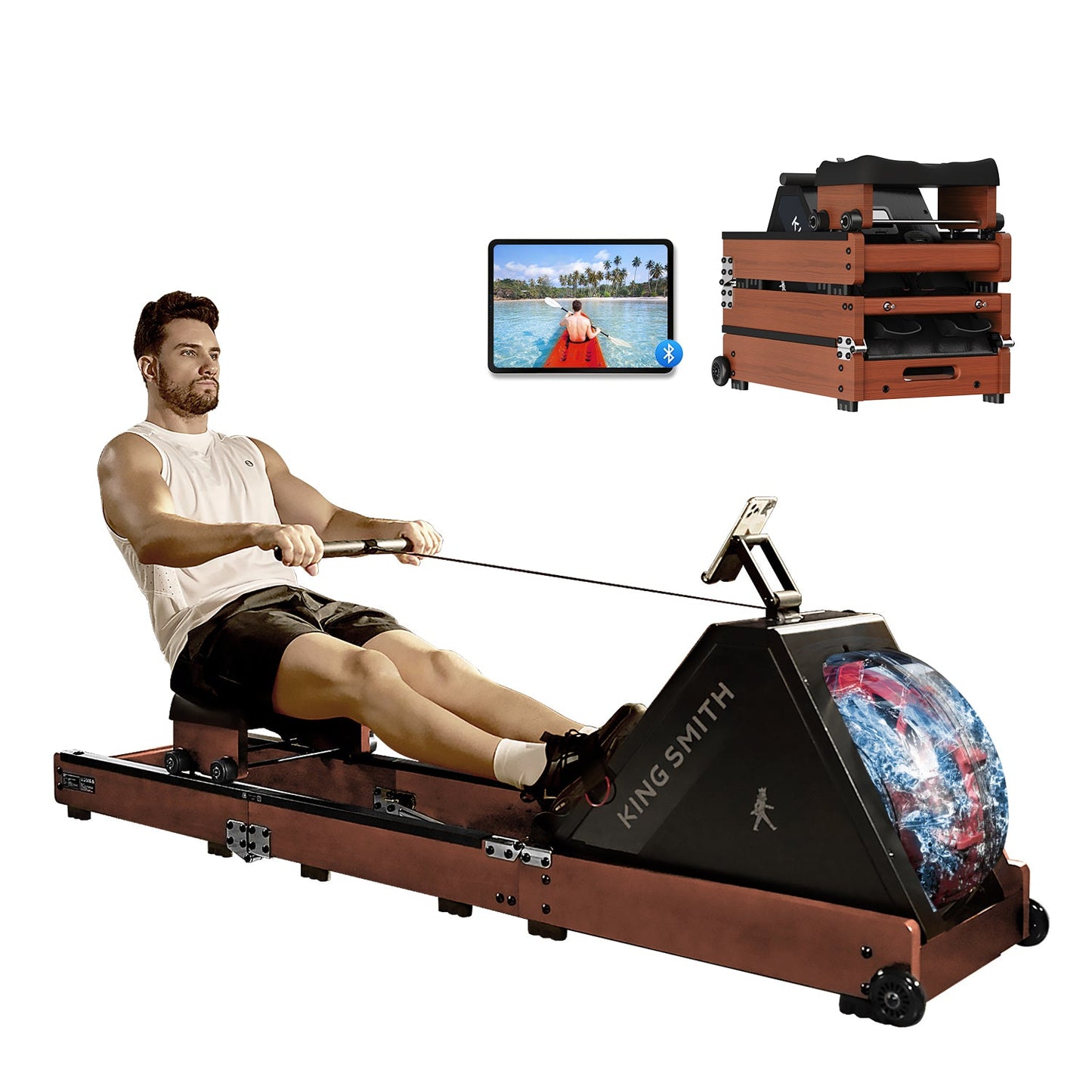 King Smith Fitness WR20 Water Rowing Machine