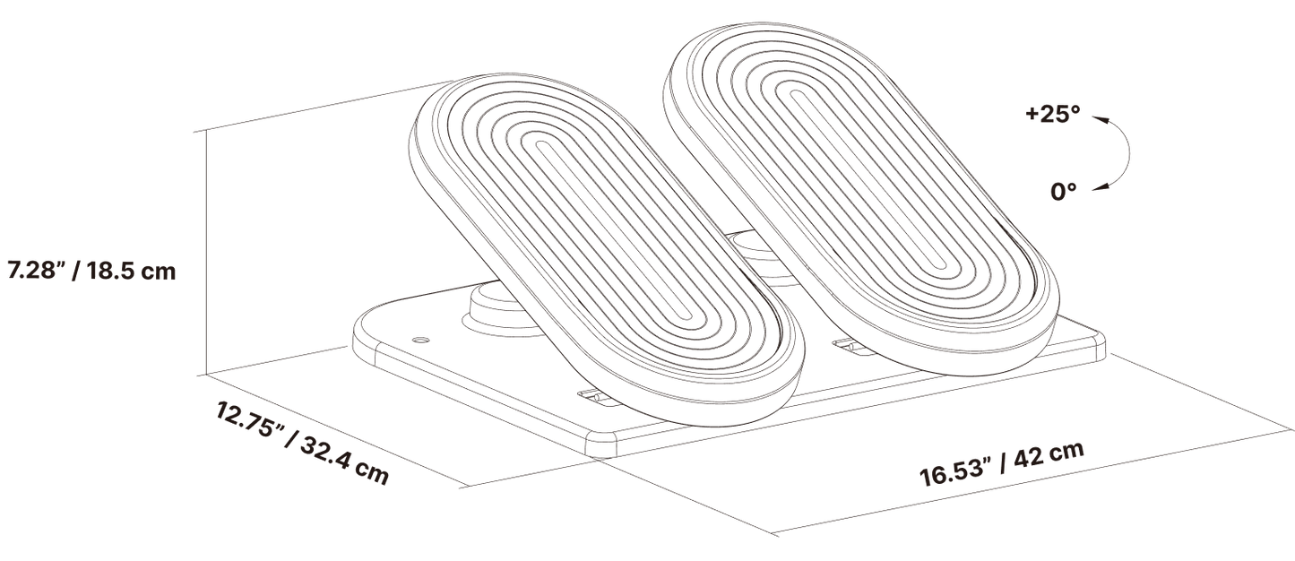Ergonomic Footrest for Work and Study