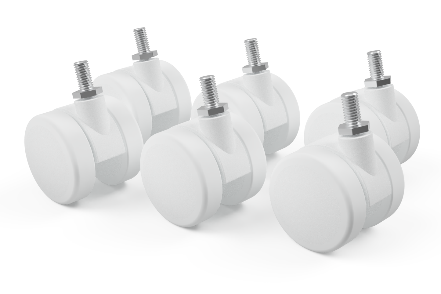 ErgoHide Castors White x6