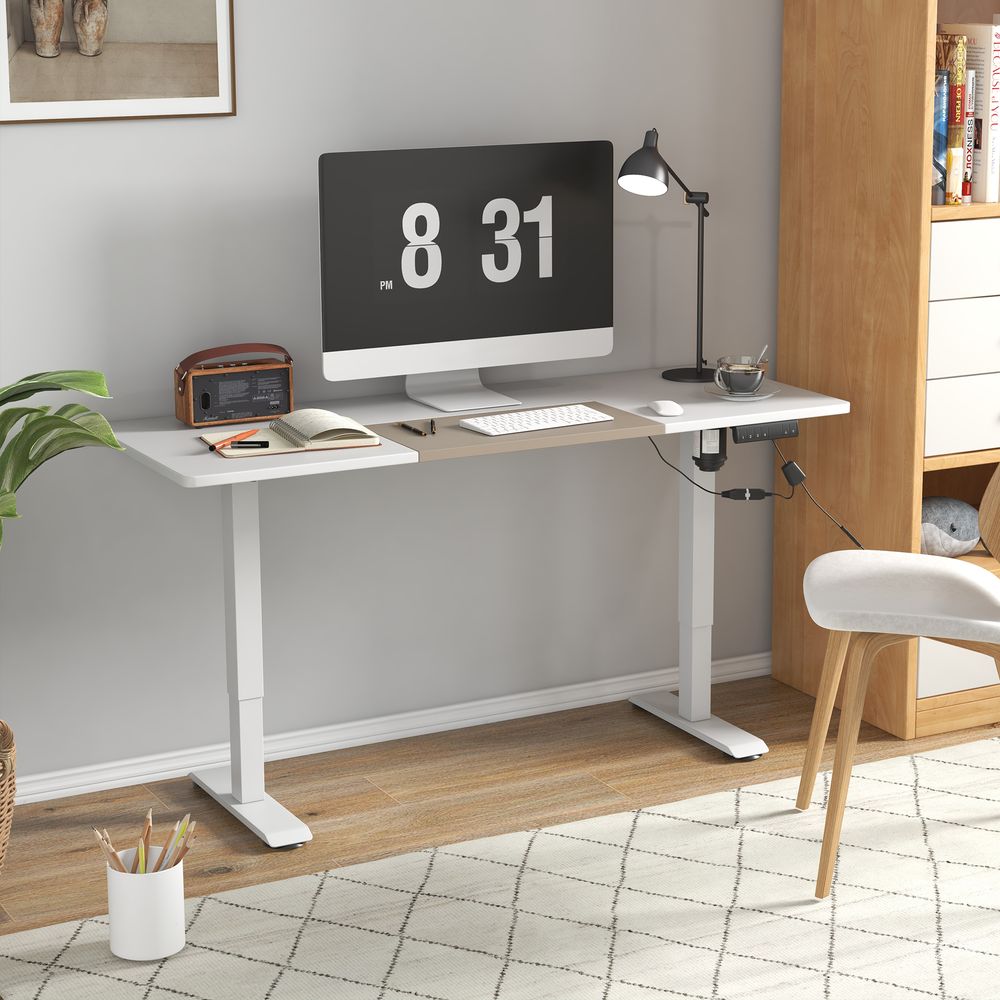 Ergonest Electric Standing Desk – 4 Memory Presets, White