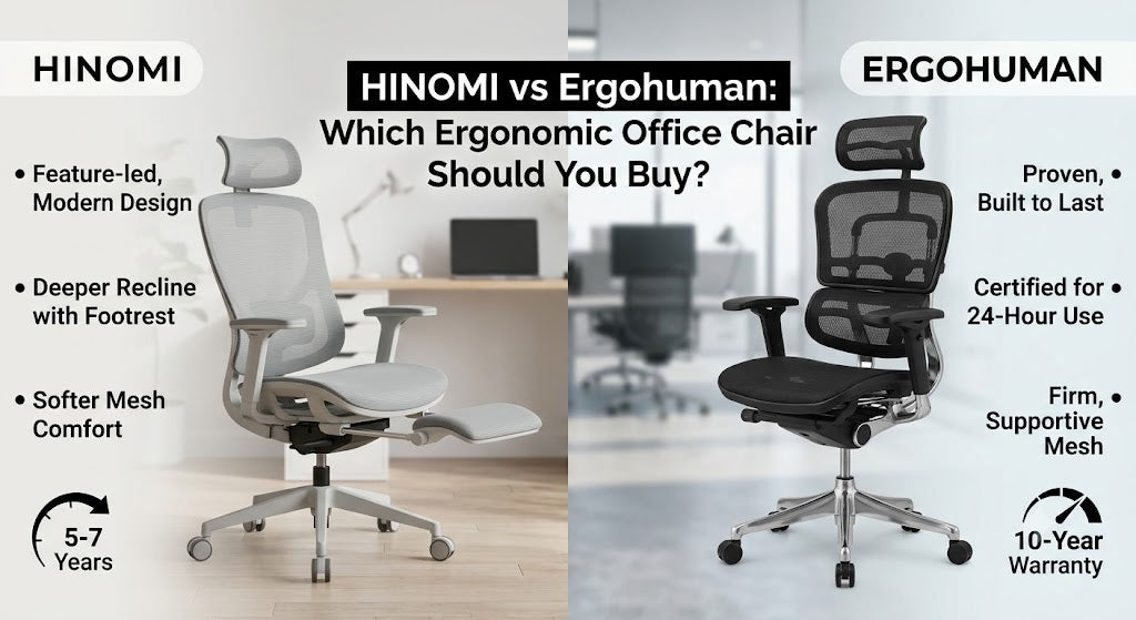 HINOMI vs Ergohuman: Which Ergonomic Office Chair Should You Buy?