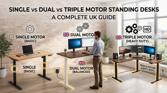 Single vs dual vs triple motor standing desks image