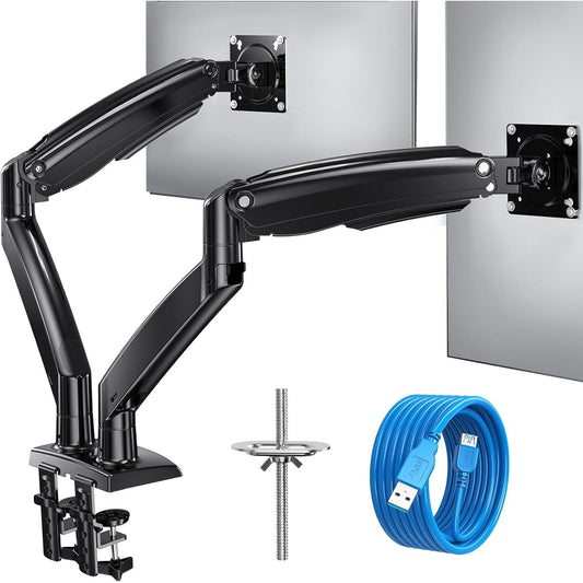 Dual monitor arm, large, 22 to 40 inch