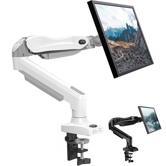 Single monitor arm, white, 13 to 32 inch