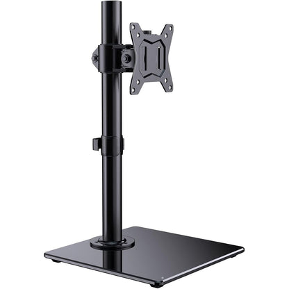 Ergonest Single Monitor Stand – Freestanding Glass Base (13–32 in)