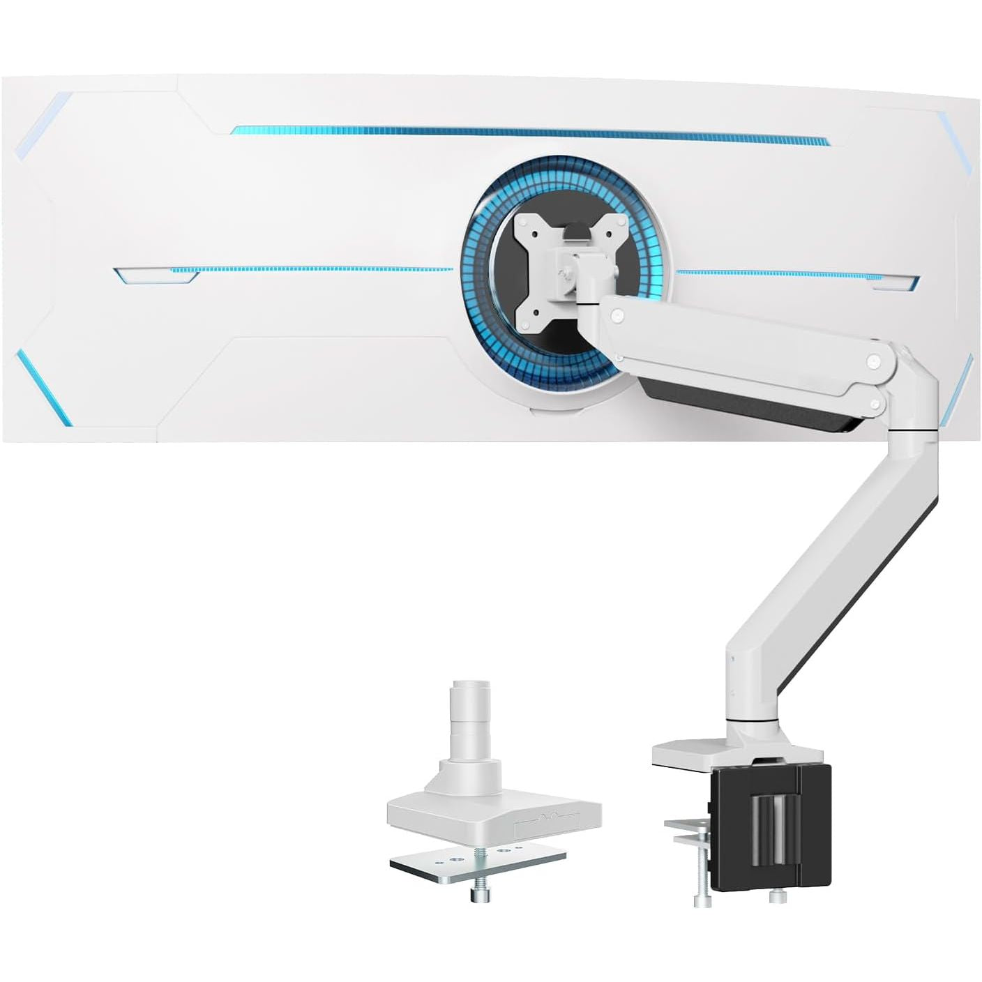 Ergonest Ultrawide Monitor Arm – Heavy-Duty Gas Mount (17–49 in)