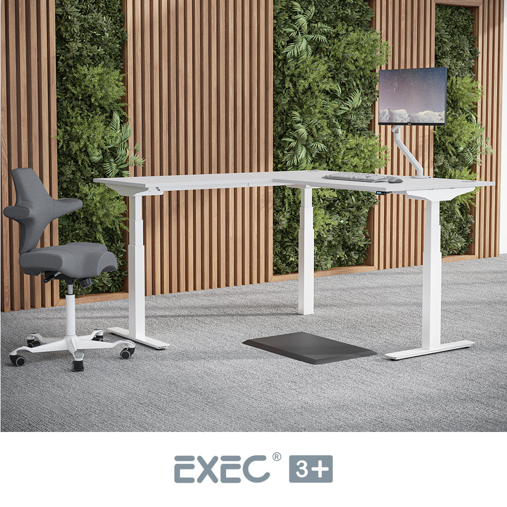 EXEC 3+ Triple Motor L-Shaped Height Adjustable Standing Desk