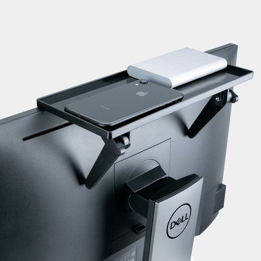 Monitor riser storage rack