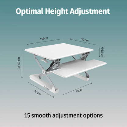 Ergonomic Triple Monitor Standing Desk Converter