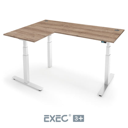EXEC 3+ Triple Motor L-Shaped Height Adjustable Standing Desk