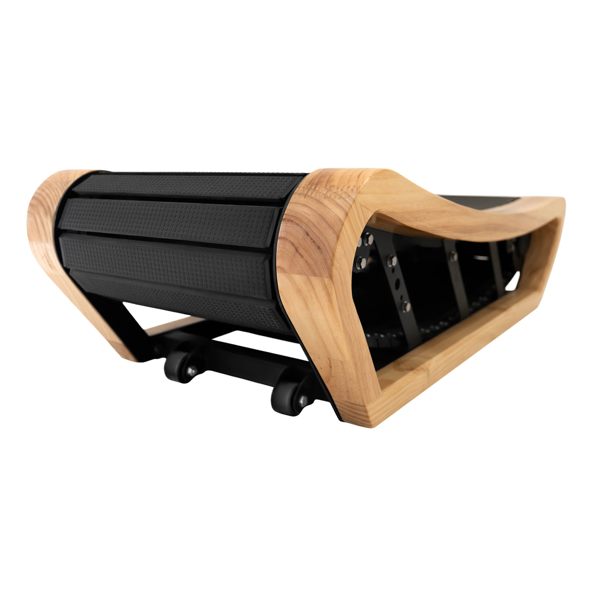 Ergonest Curved Treadmill – Light Oak | Manual Under Desk Walking Treadmill