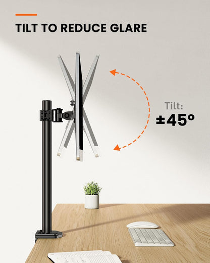 Ergonest Single Monitor Arm – Adjustable Desk Mount (13–32 in)