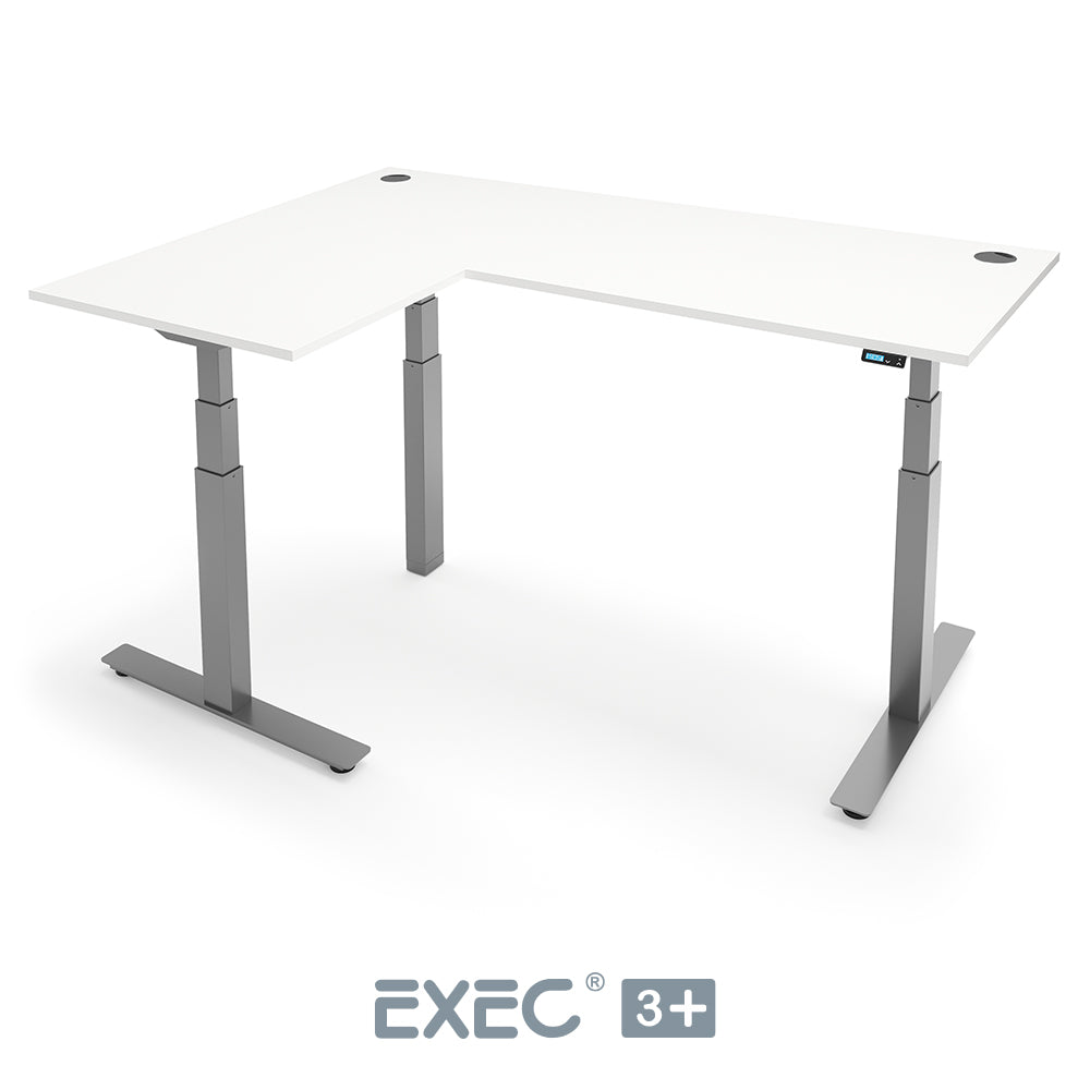 EXEC 3+ Triple Motor L-Shaped Height Adjustable Standing Desk