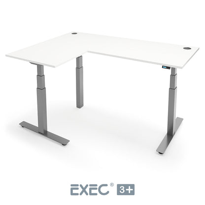 EXEC 3+ Triple Motor L-Shaped Height Adjustable Standing Desk
