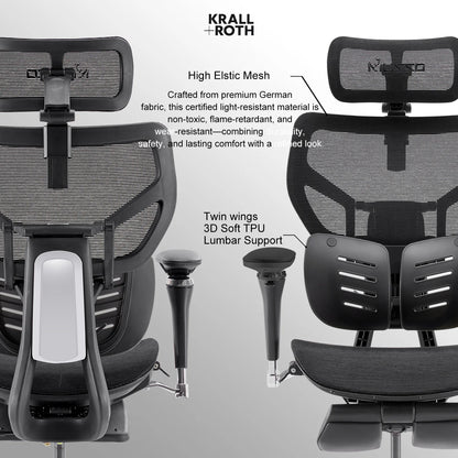 MUSSO X700 Ergonomic Office Chair with GlideTrack Technology