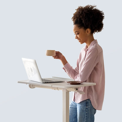 MUSSO AnyDesk D5 Flip-Top Adjustable Standing Desk with Wheels