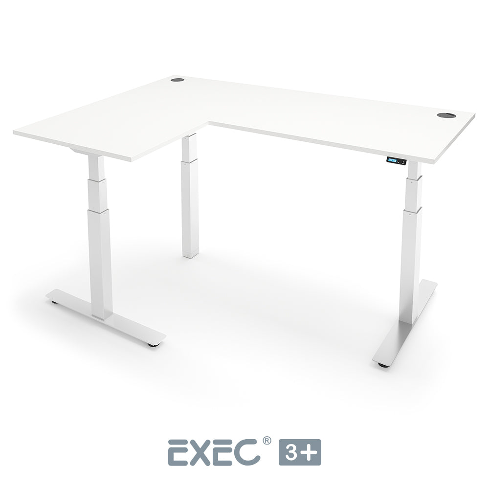 EXEC 3+ Triple Motor L-Shaped Height Adjustable Standing Desk