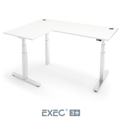 EXEC 3+ Triple Motor L-Shaped Height Adjustable Standing Desk