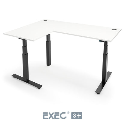 EXEC 3+ Triple Motor L-Shaped Height Adjustable Standing Desk