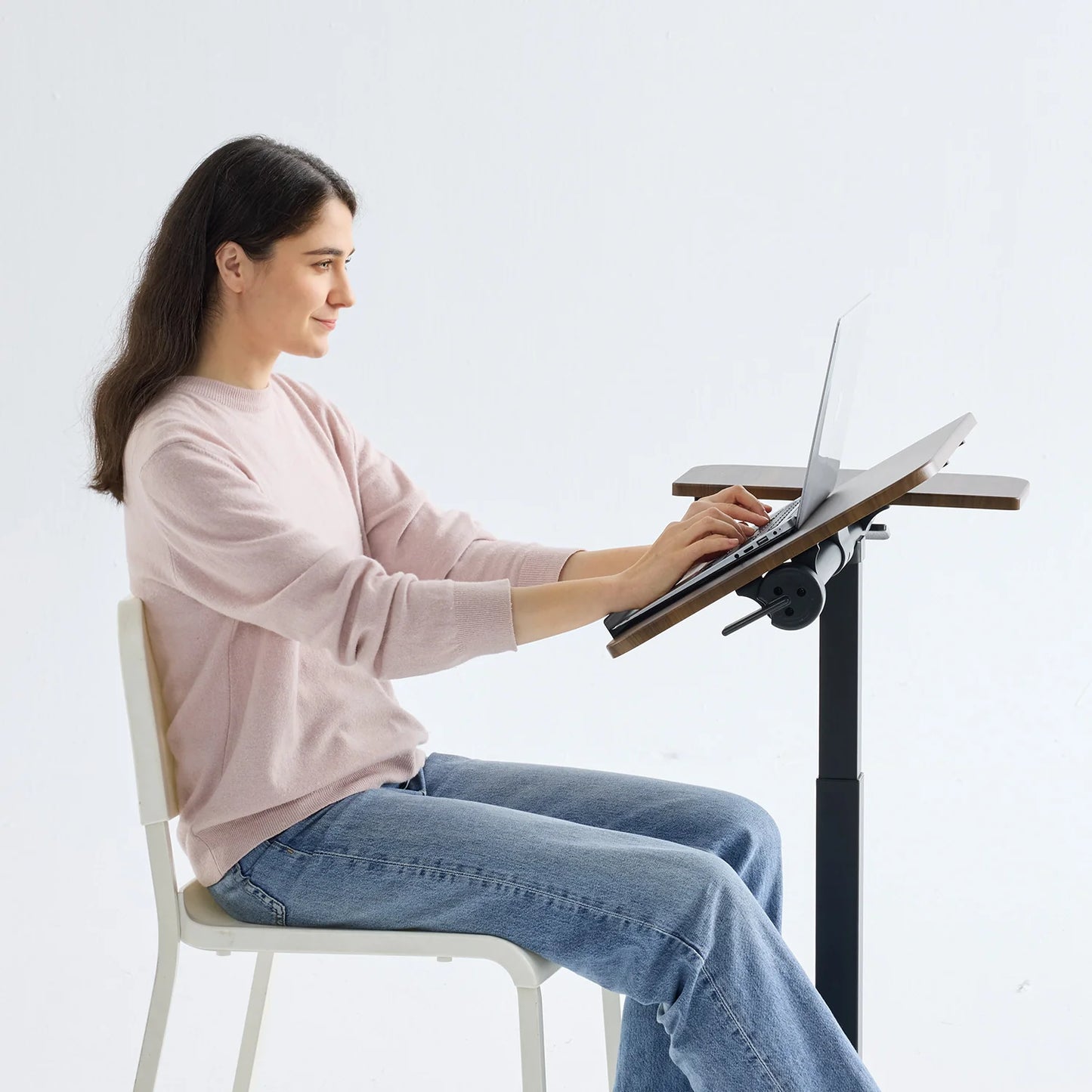 MUSSO AnyDesk D5 Flip-Top Adjustable Standing Desk with Wheels