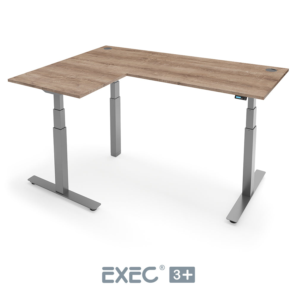EXEC 3+ Triple Motor L-Shaped Height Adjustable Standing Desk