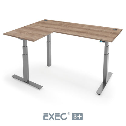 EXEC 3+ Triple Motor L-Shaped Height Adjustable Standing Desk