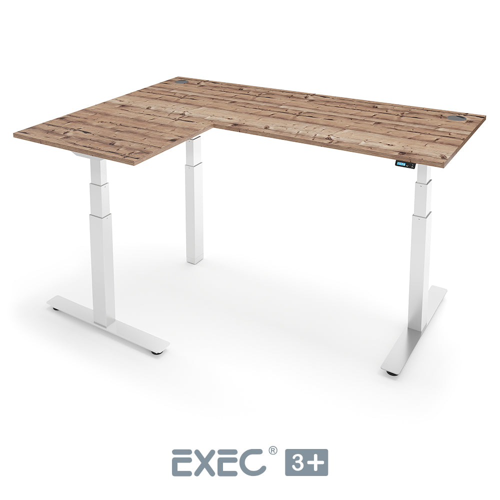 EXEC 3+ Triple Motor L-Shaped Height Adjustable Standing Desk