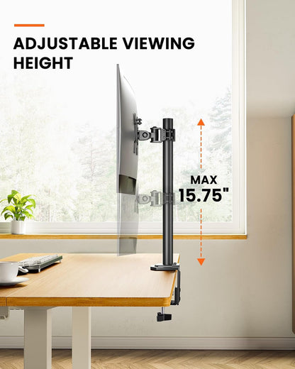 Ergonest Single Monitor Arm – Adjustable Desk Mount (13–32 in)