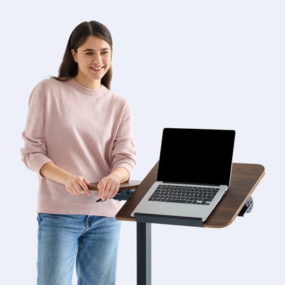 MUSSO AnyDesk D5 Flip-Top Adjustable Standing Desk with Wheels