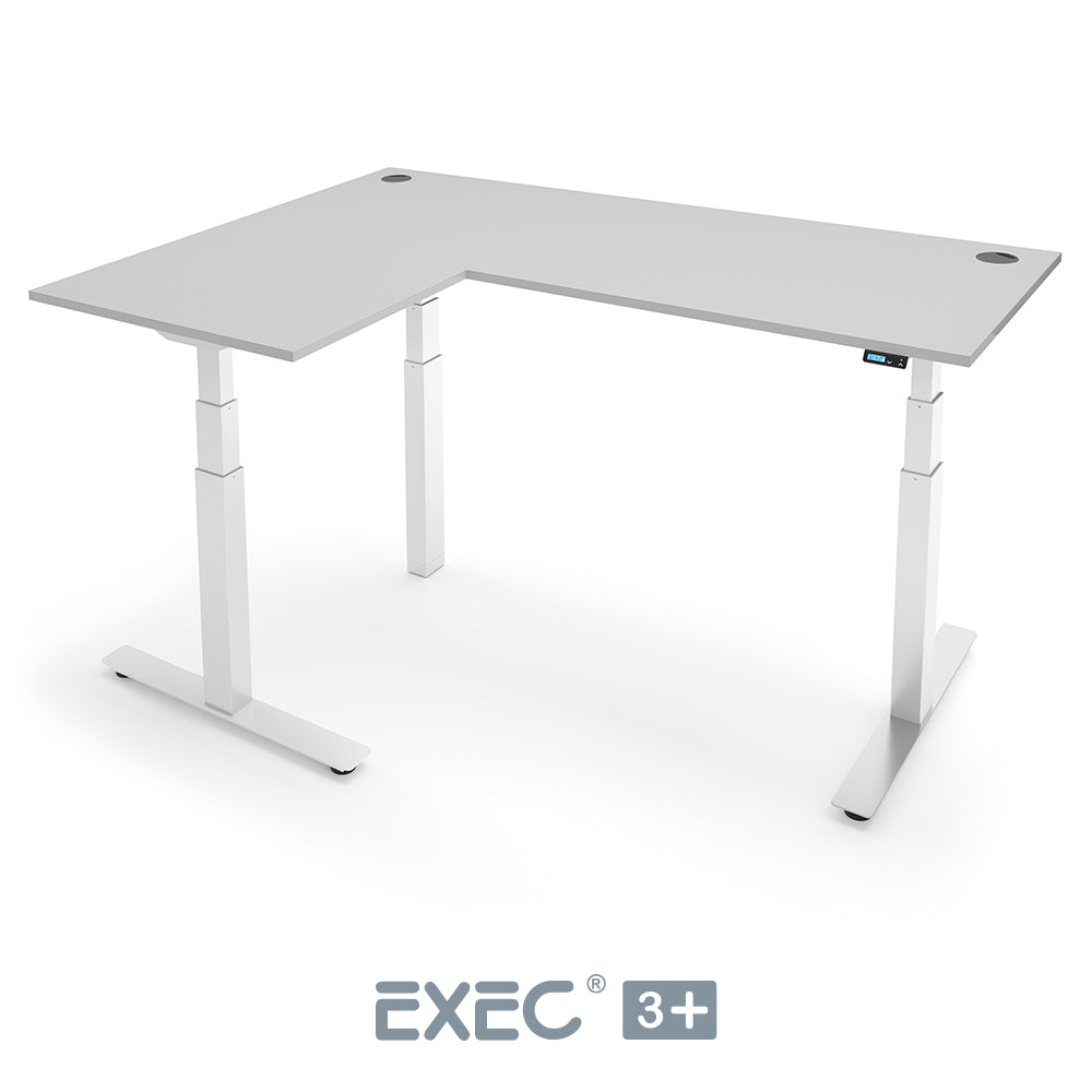 EXEC 3+ Triple Motor L-Shaped Height Adjustable Standing Desk