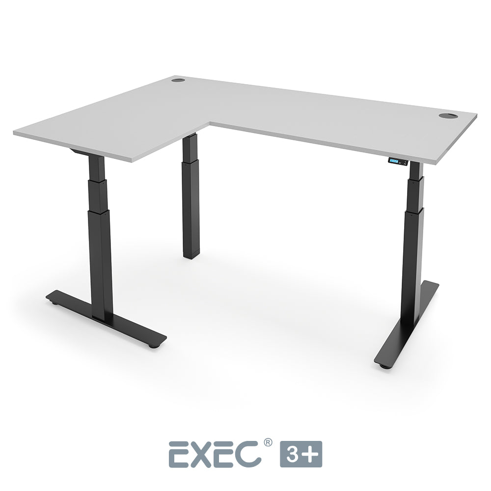 EXEC 3+ Triple Motor L-Shaped Height Adjustable Standing Desk