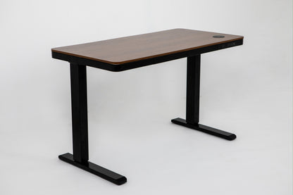 Ergonest E-Max Electric Standing Desk – Walnut Wood Top