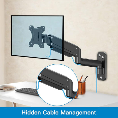 Ergonest Monitor Wall Mount – Gas Spring Arm (17–32 in)