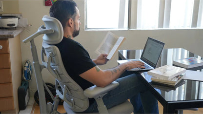 LiberNovo Omni Dynamic Ergonomic Chair – Electric Lumbar Support, SyncroLink Movement & 160° Recline