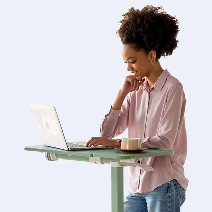 MUSSO AnyDesk D5 Flip-Top Adjustable Standing Desk with Wheels