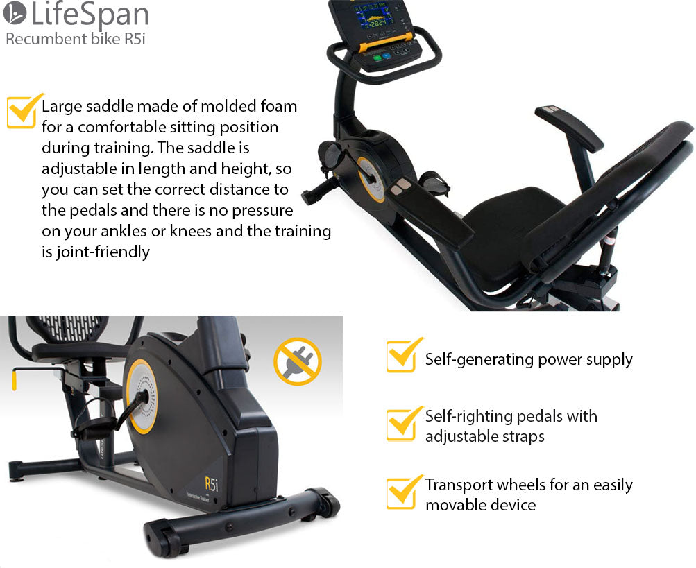 LifeSpan R5i Self-Generating Fitness Light Bike LifeSpan