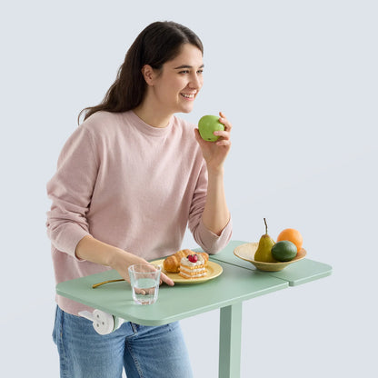 MUSSO AnyDesk D5 Flip-Top Adjustable Standing Desk with Wheels