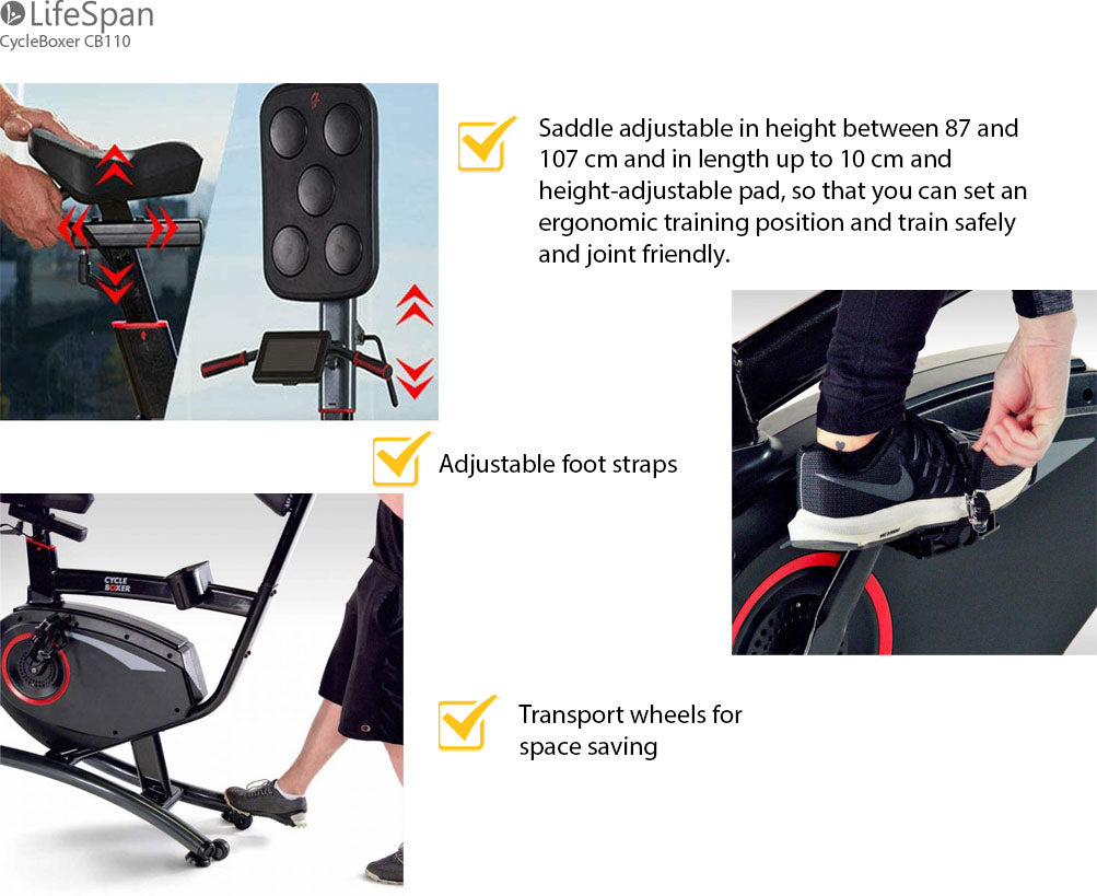 LifeSpan Hometrainer Box-Trainer CB110 Fitness Cycle Boxer LifeSpan