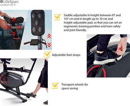 LifeSpan Hometrainer Box-Trainer CB110 Fitness Cycle Boxer LifeSpan