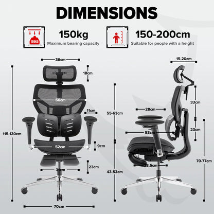 MUSSO X700 Ergonomic Office Chair with GlideTrack Technology