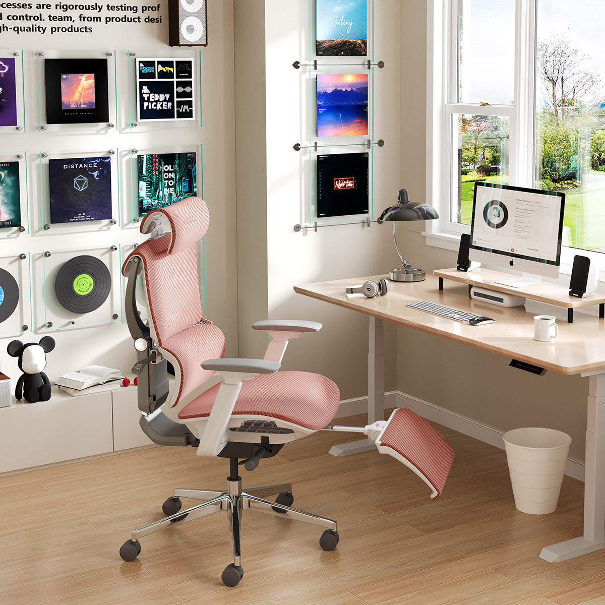 MUSSO V900 Structure Master® Ergonomic Desk Chair Office Chair Musso Petal Pink