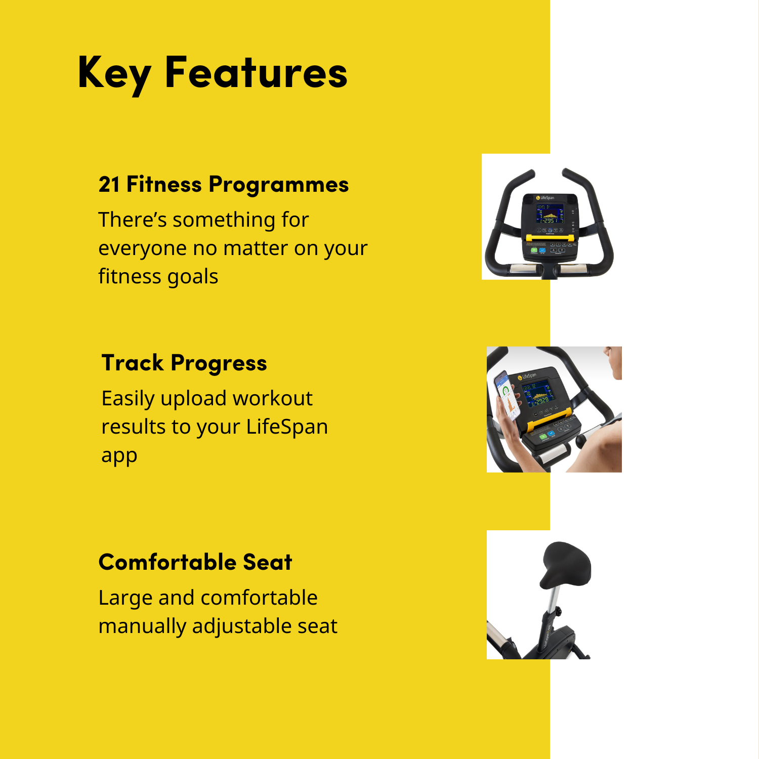 LifeSpan Fitness Hometrainer Upright Bike C3i LifeSpan