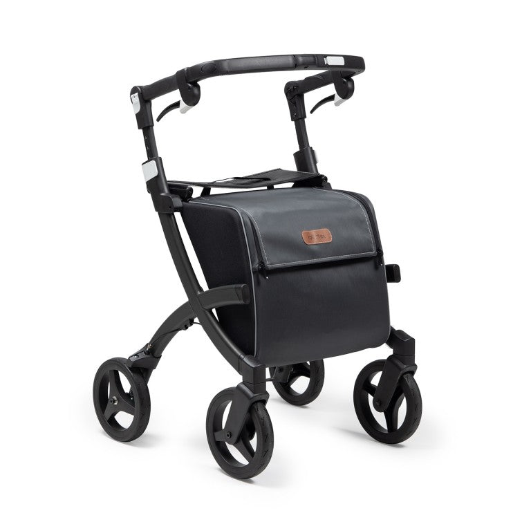 Rollz Flex: Lightweight Rollator with Shopping Bag Rollator Rollz Matt Black