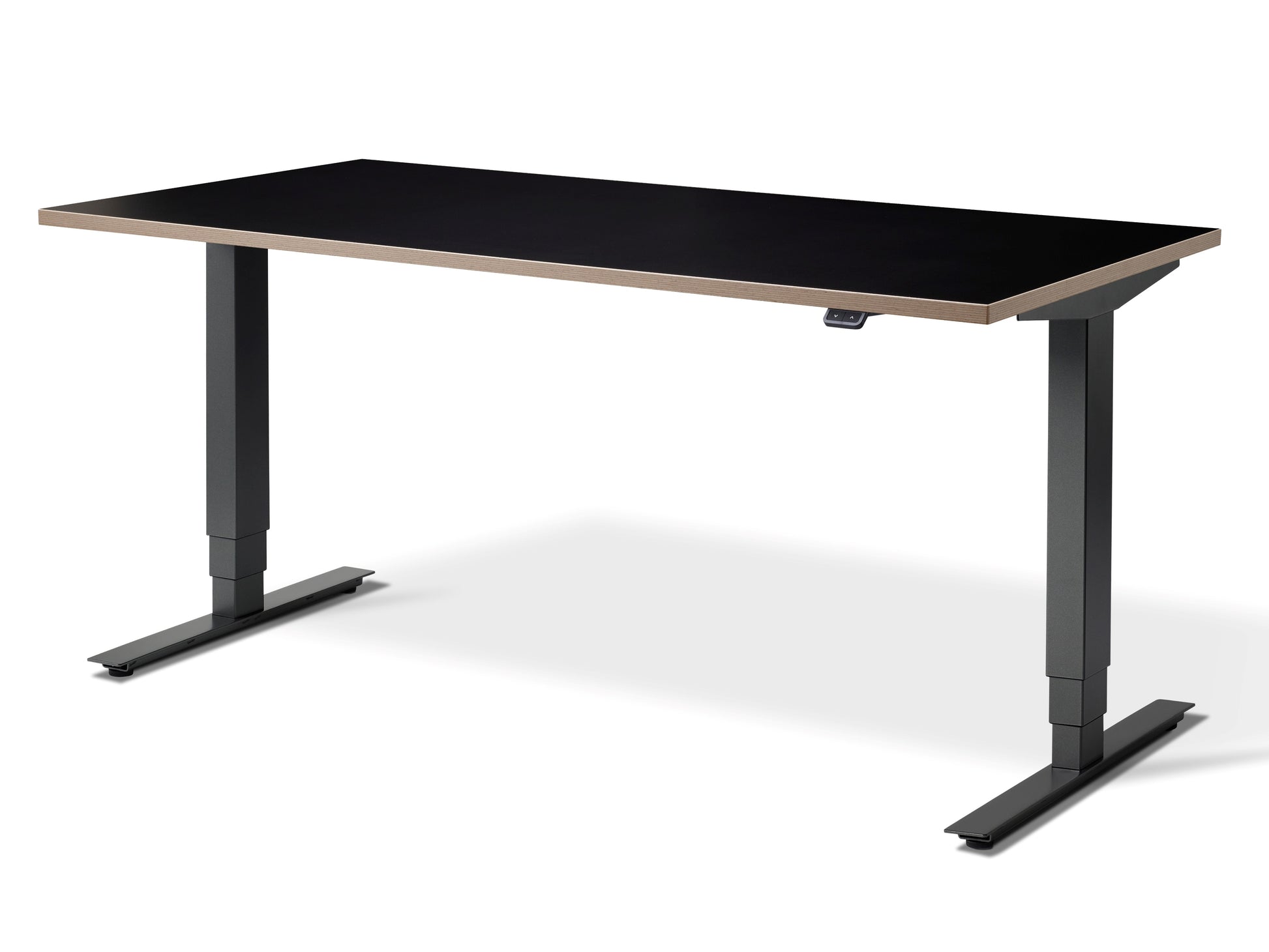 Stockholm Heavy-Duty Standing desk (with Bluetooth control) Desks FRISKA Black Ply Edged Anthracite