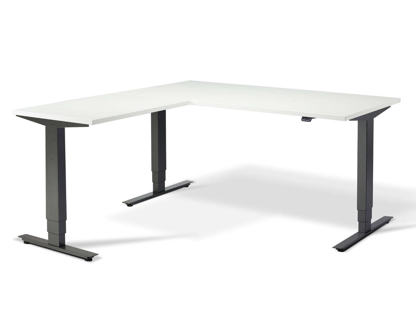 Stockholm Height Adjustable Corner Desk(With Bluetooth Control)