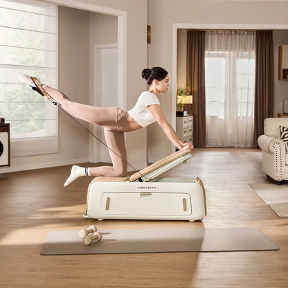 King Smith Fitness B2 Tone Up Weight Bench – Pilates, Cable Training, Dumbbell & Strength Board | All-in-One Home Gym