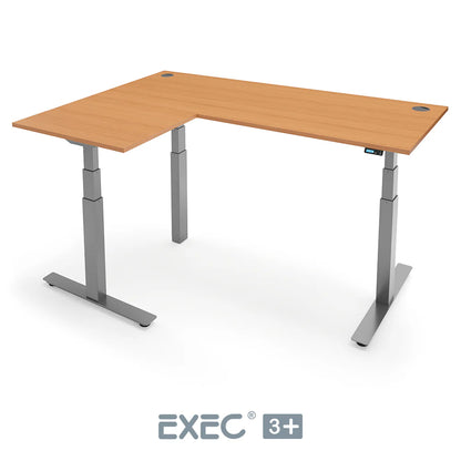 EXEC 3+ Triple Motor L-Shaped Height Adjustable Standing Desk