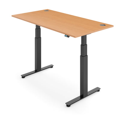 Flytta 2+ Beech worktop Black frame